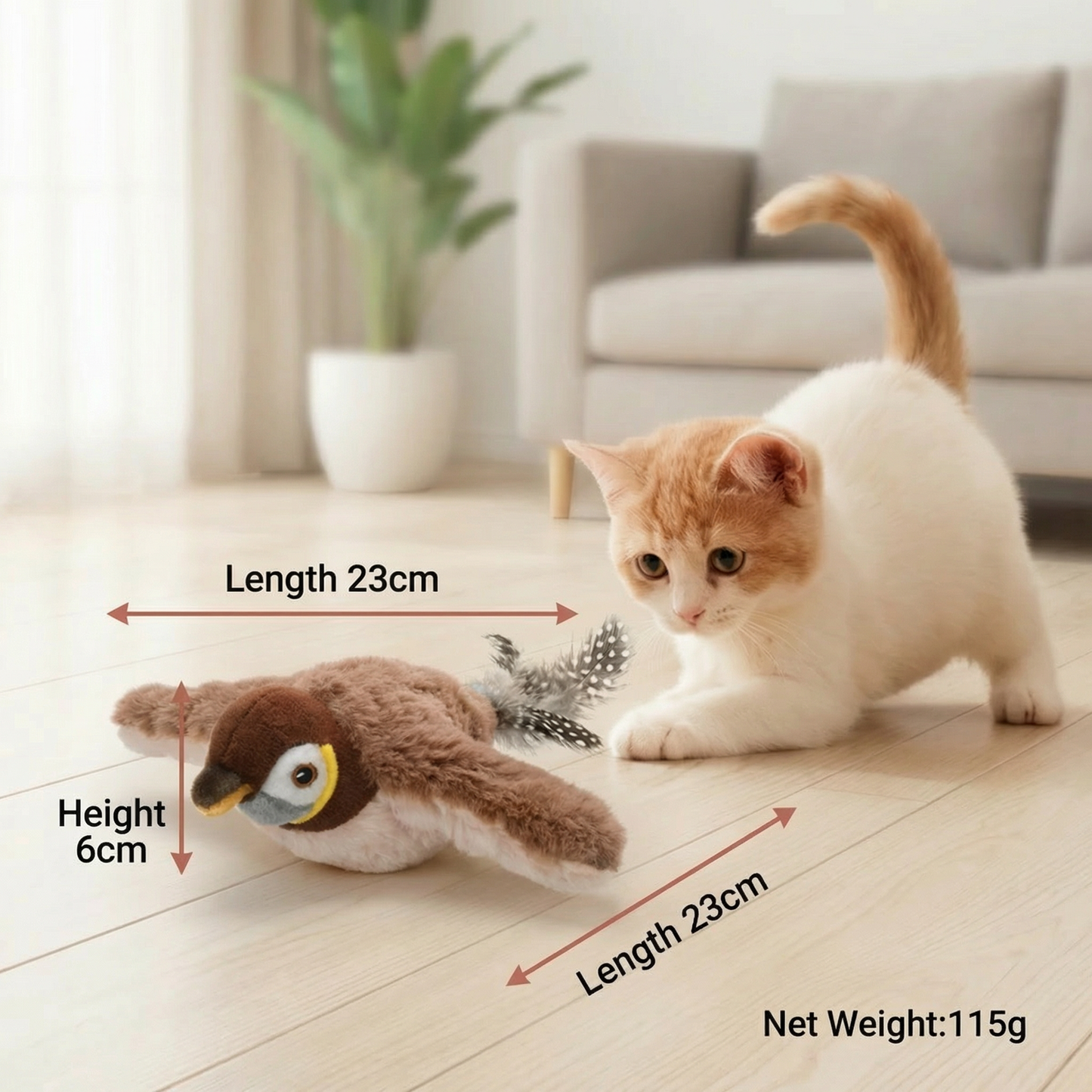 Flapping Bird Cat Toy