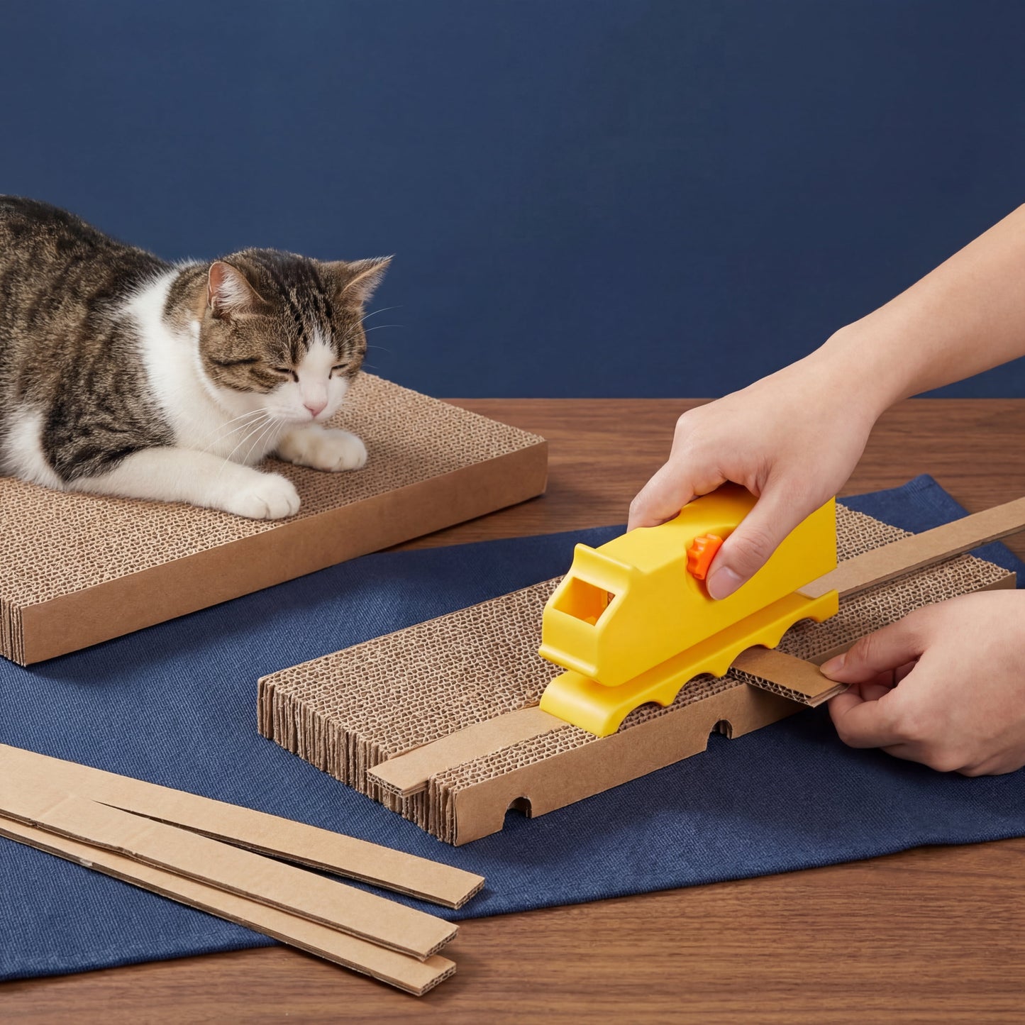 Cat Cardboard Scratching Pad Kit to Build Yourself