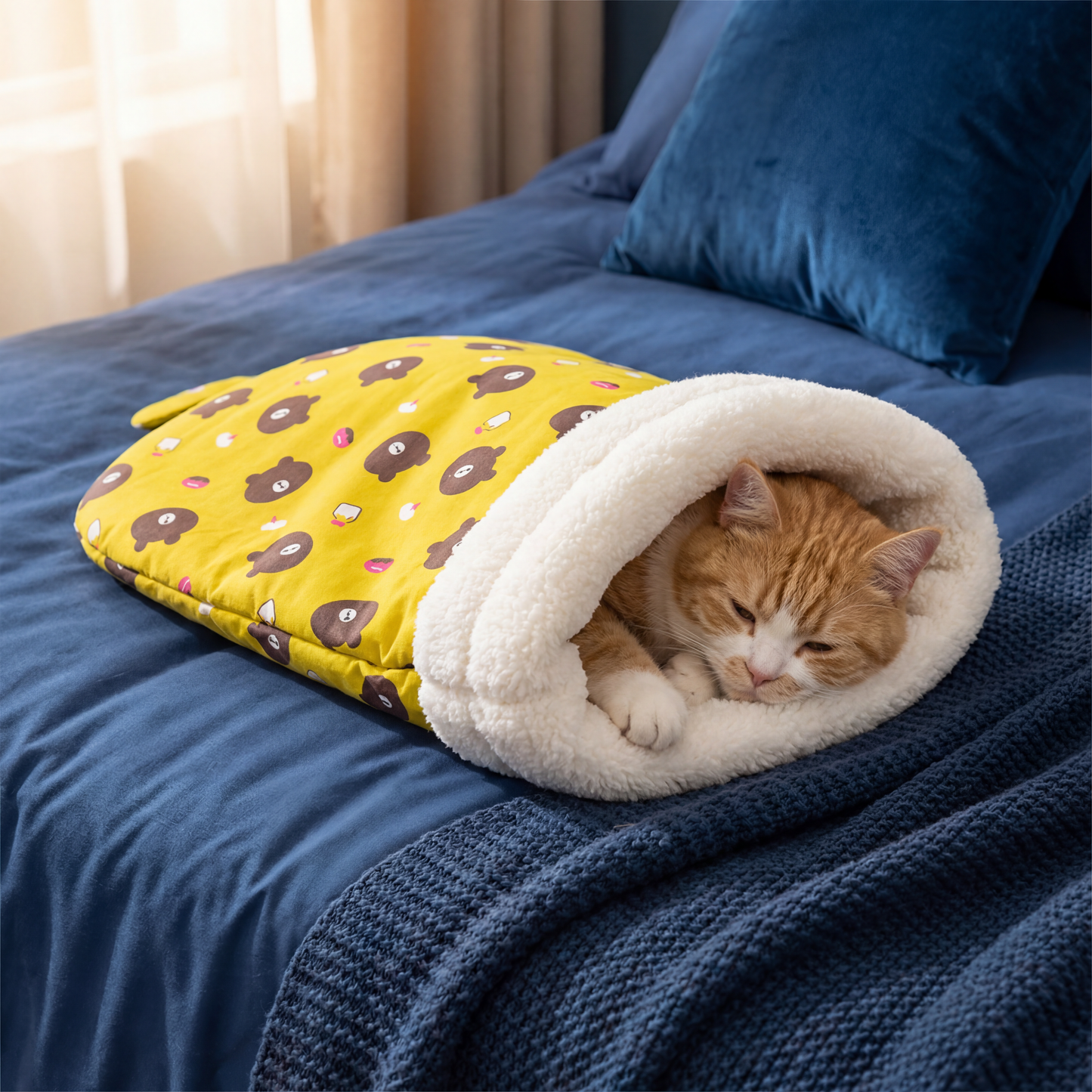 Cozy Cat Sleeping Bag Cuddle Bed