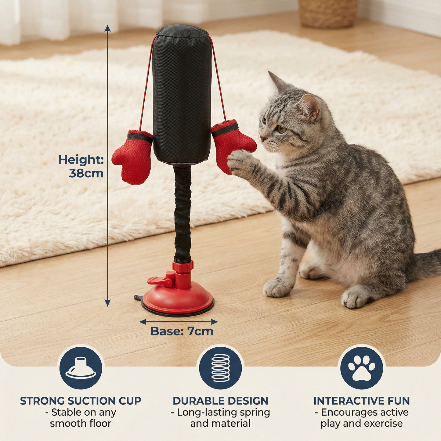 Interactive Punching Bag Cat Toy