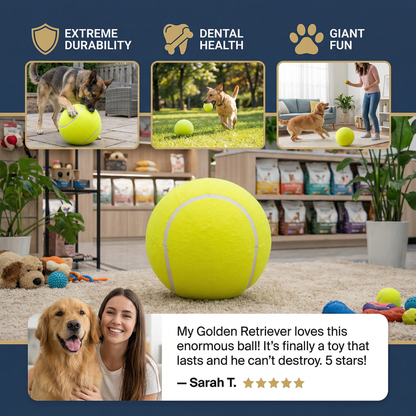 Durable Giant Tennis Ball Dog Toy