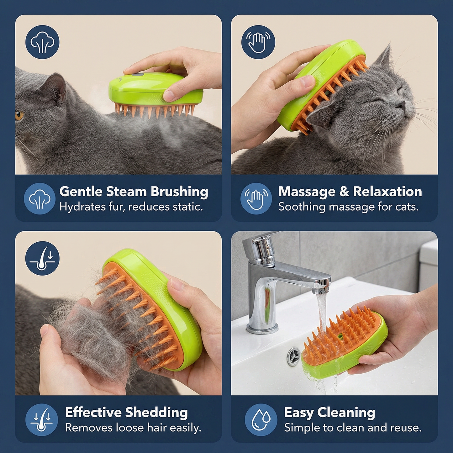 Steam Brush for Pets