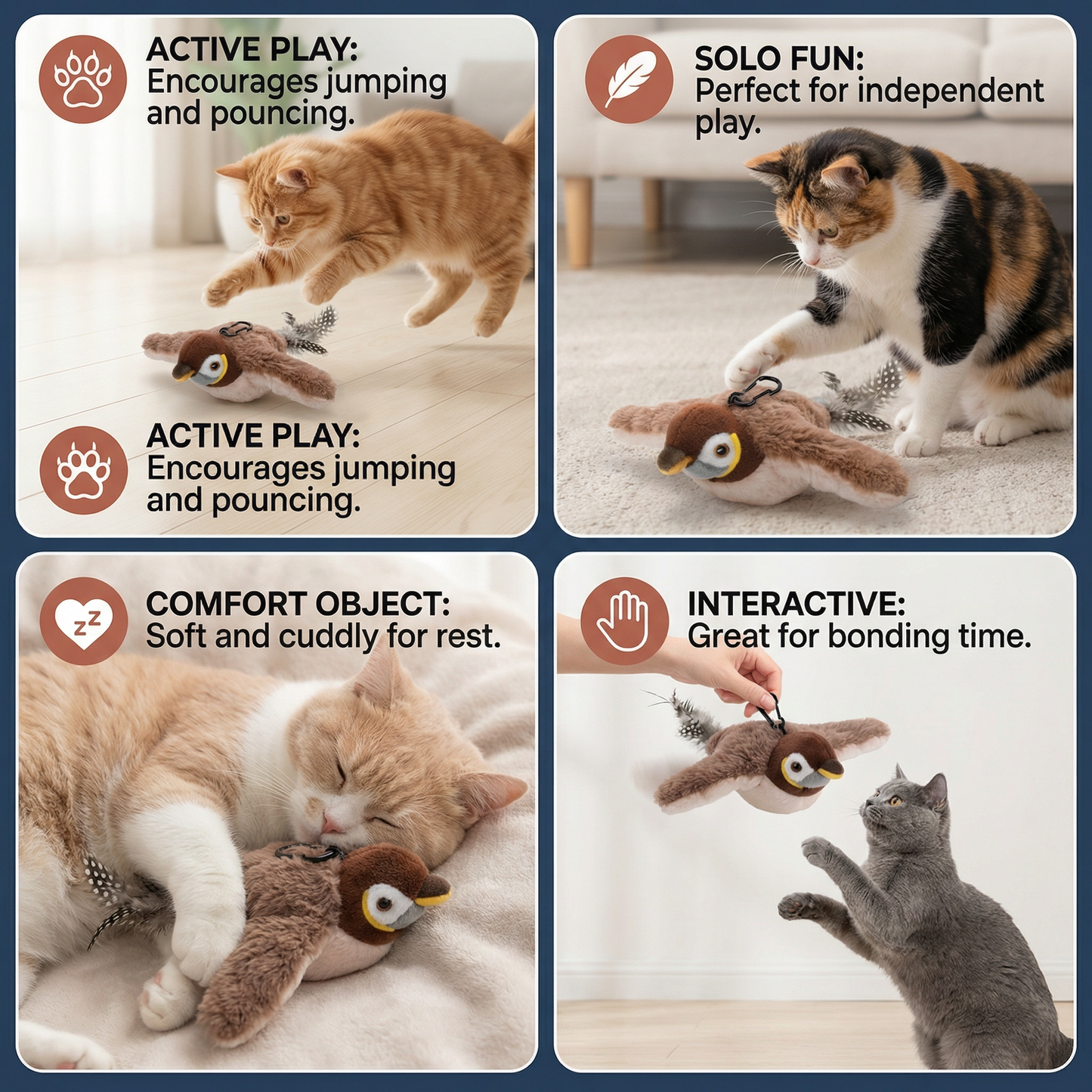 Flapping Bird Cat Toy