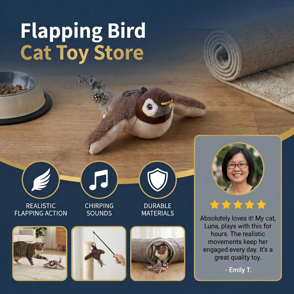 Flapping Bird Cat Toy