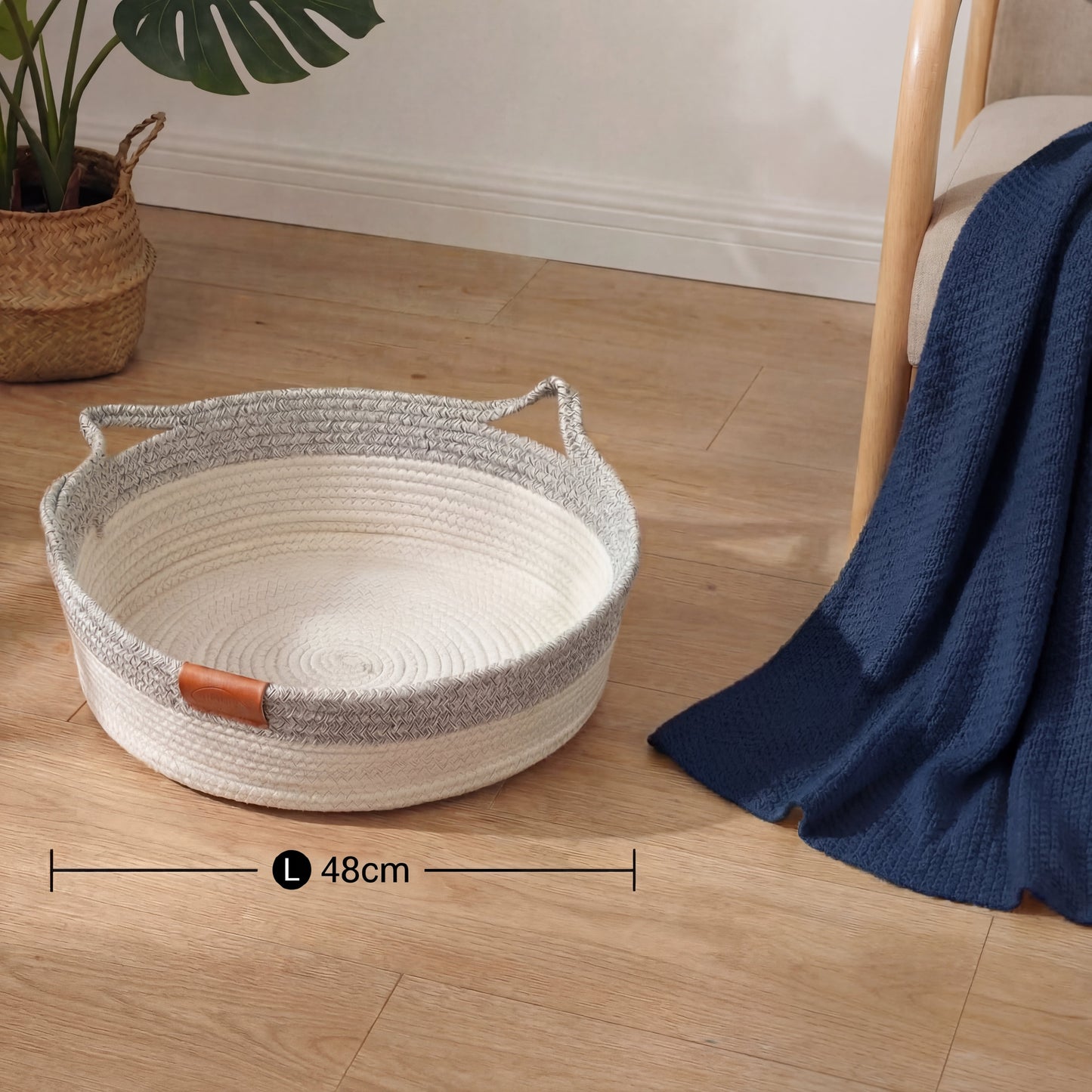Handwoven Cotton Rope Cat Bed