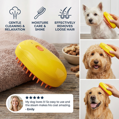 Steam Brush for Dogs