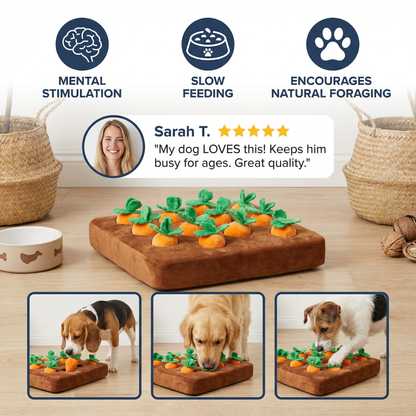 Carrot Farm – Interactive Snuffle Toy