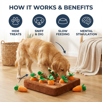 Carrot Farm – Interactive Snuffle Toy