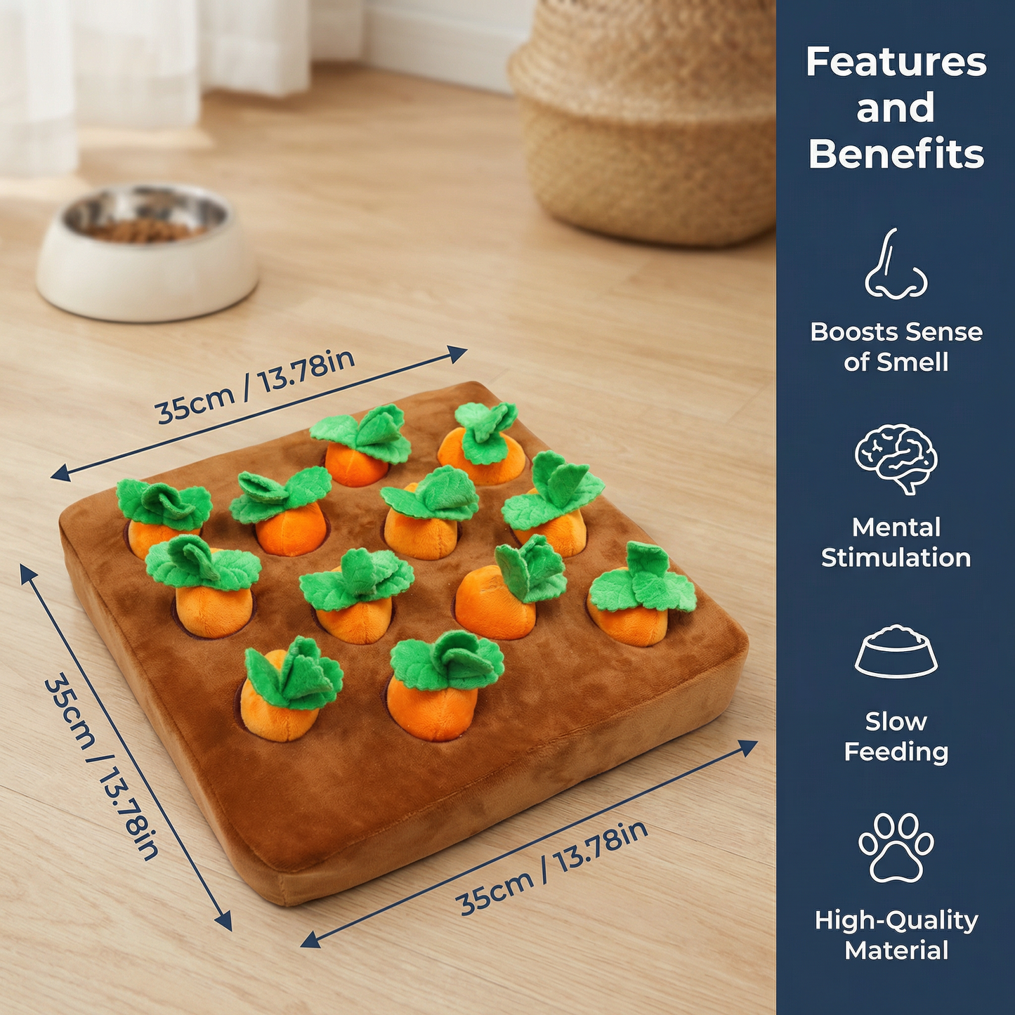 Carrot Farm – Interactive Snuffle Toy