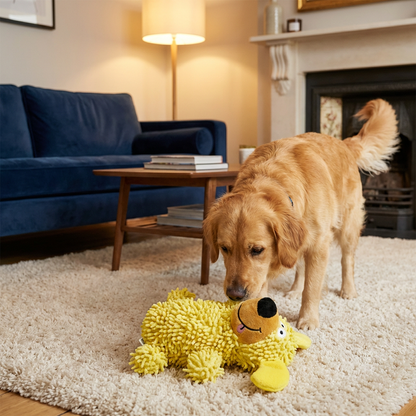 Giggling Dental Cleaning Toy in Dog Colors