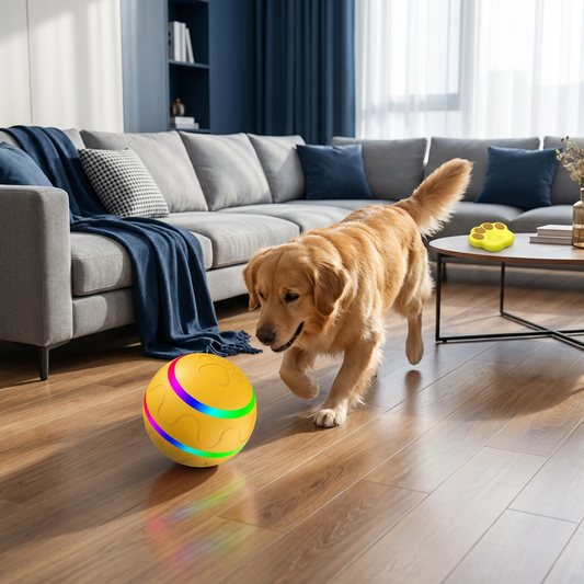 Durable and Long-Lasting Self-Rolling Dog Play Ball