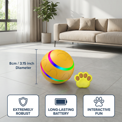 Durable and Long-Lasting Self-Rolling Dog Play Ball