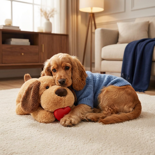 Calming Heartbeat Plush Toy for Pets – Anxiety Reducing & Stress Relieving