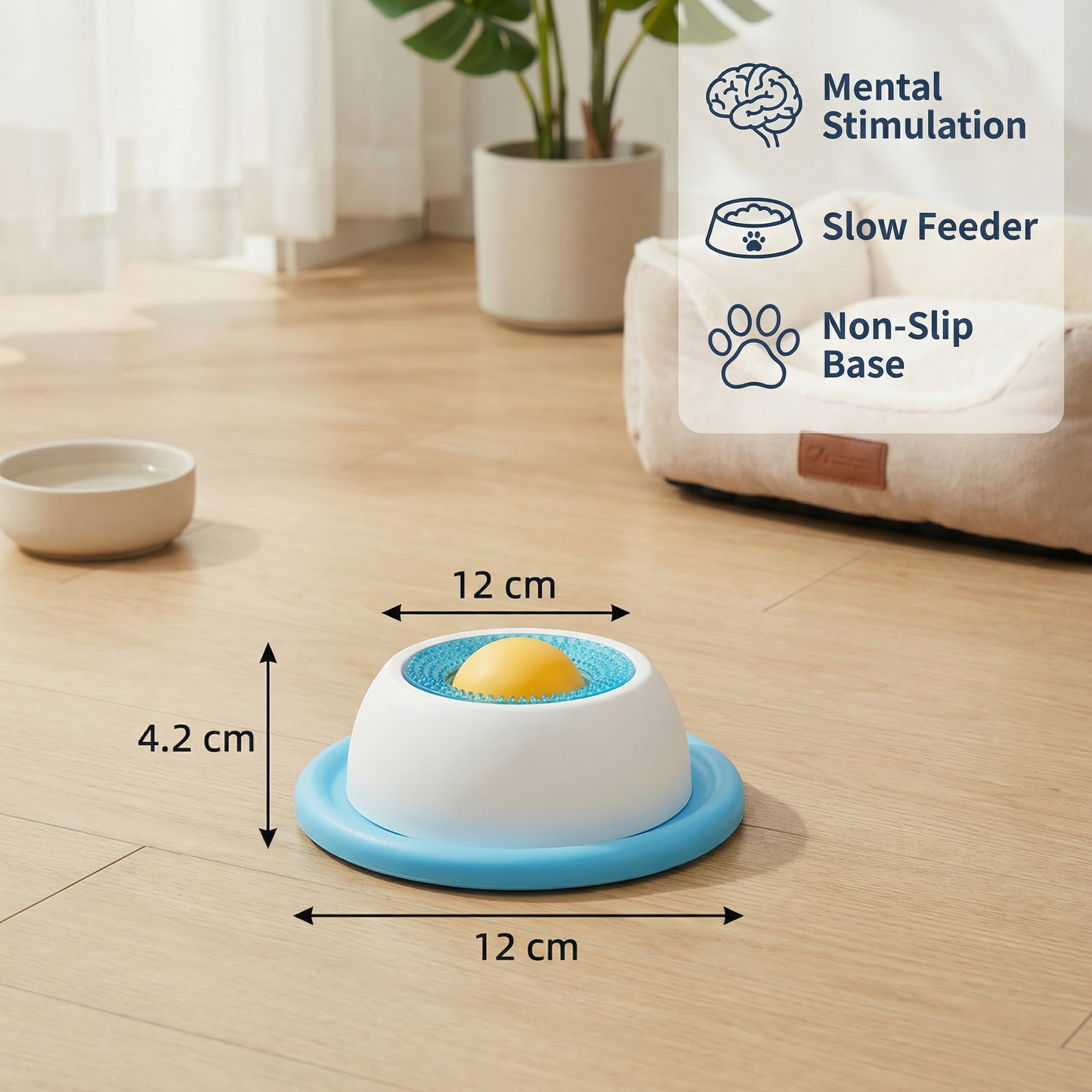 Interactive Treat Toy Plate – Slow Feeder for Cats