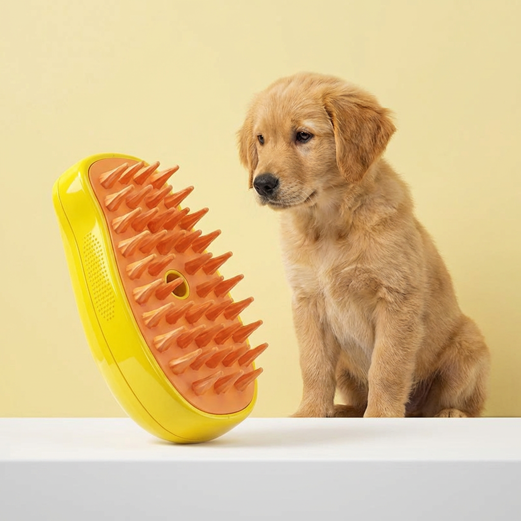 Steam Brush for Dogs