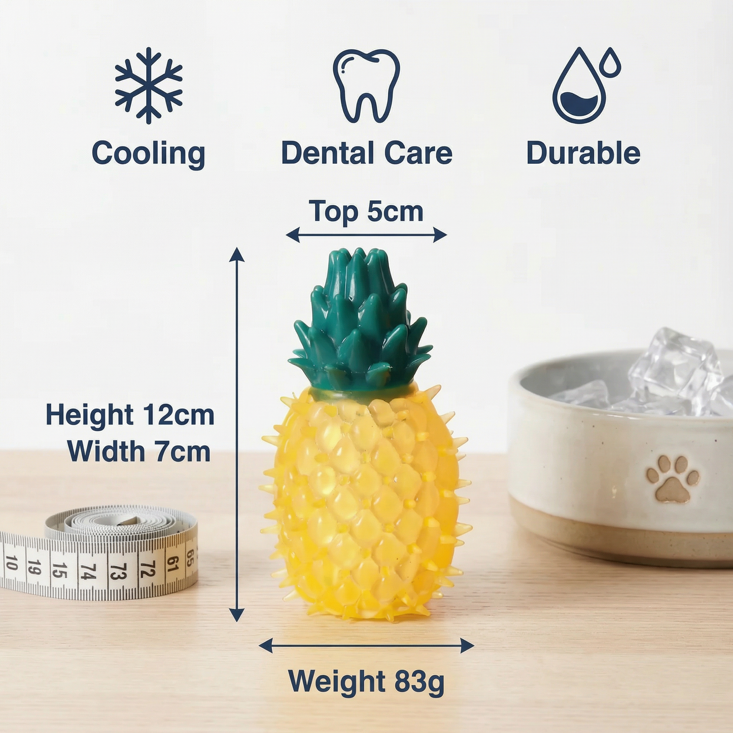 Cooling Dog Chew Toy in Fruit Design
