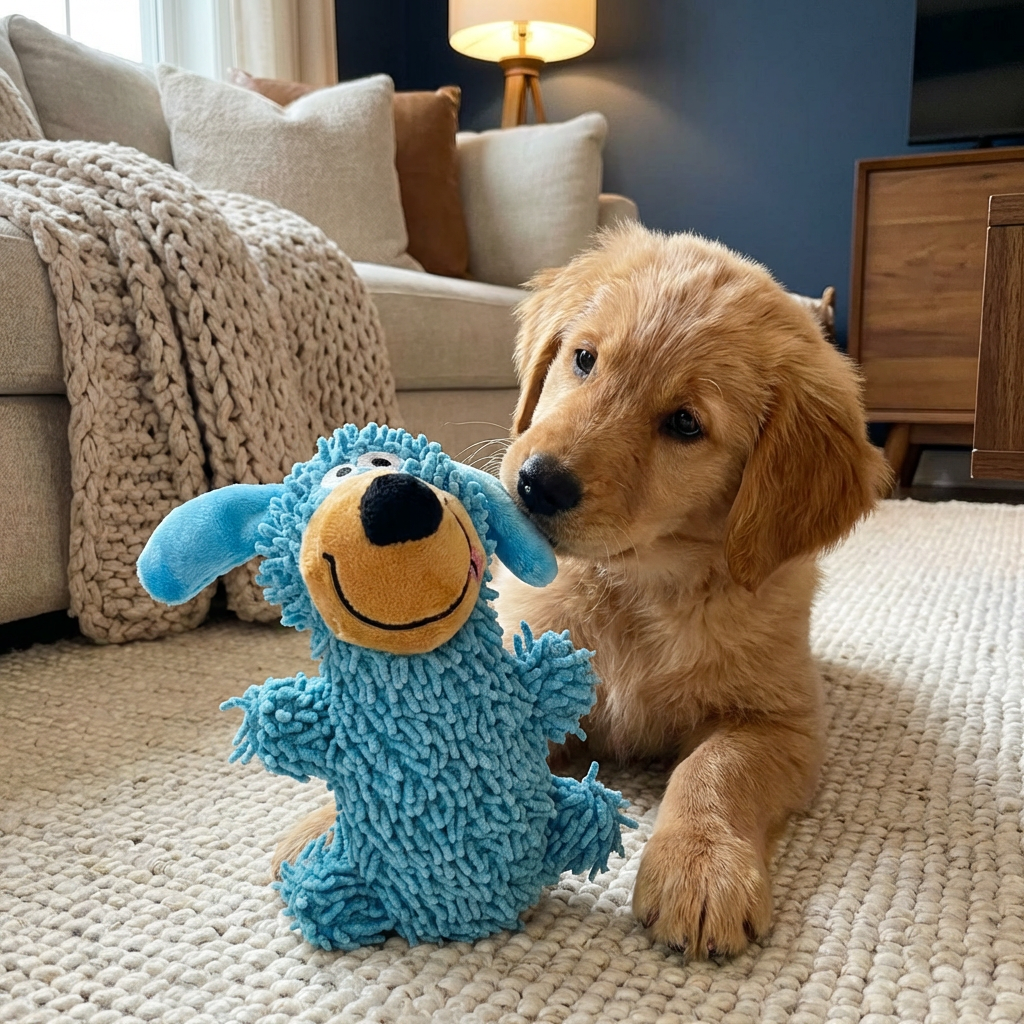 Giggling Dental Cleaning Toy in Dog Colors