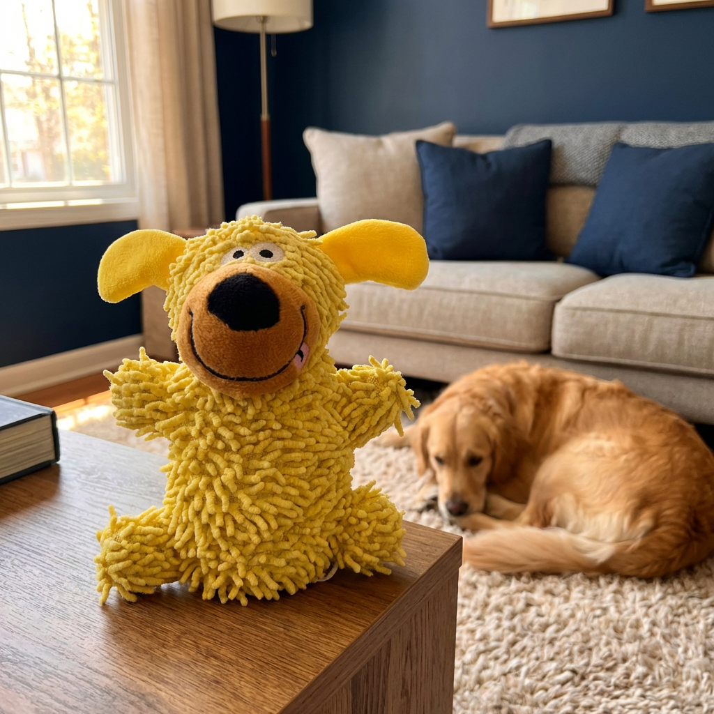 Giggling Dental Cleaning Toy in Dog Colors