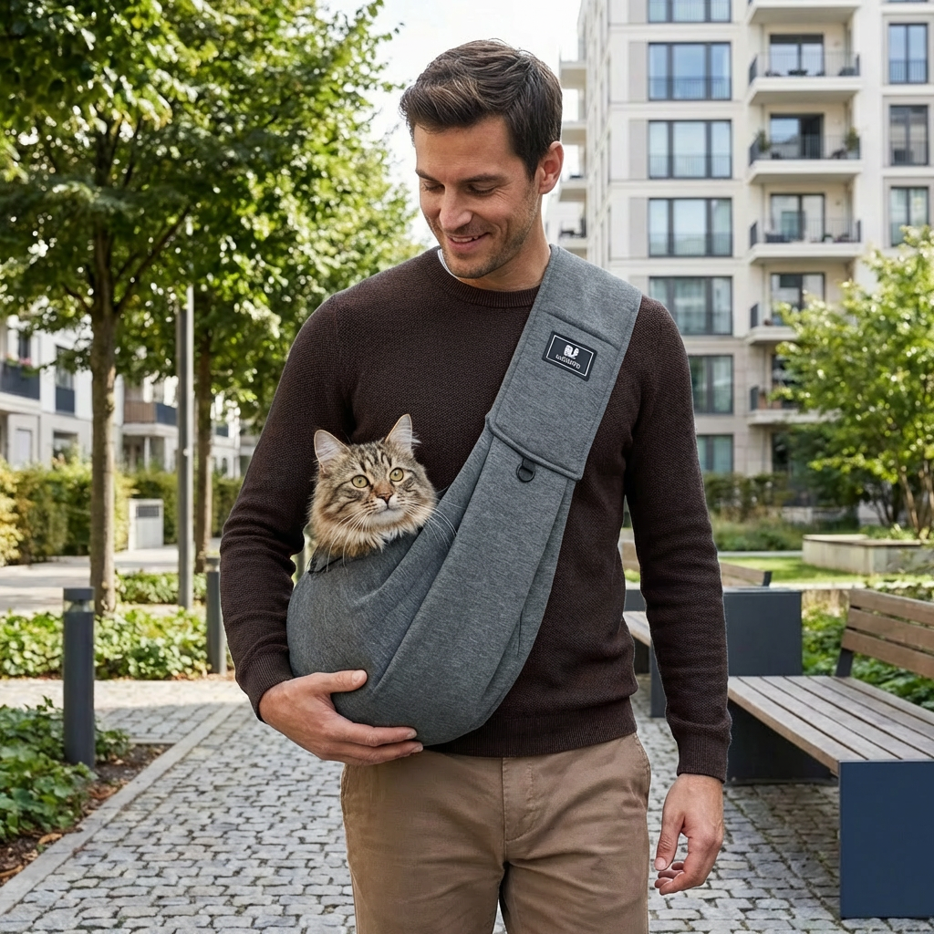 Portable Dog Shoulder Backpack – Breathable, Water-Resistant & Safe