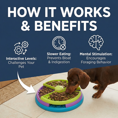 Interactive Feeding Bowl with Multiple Levels