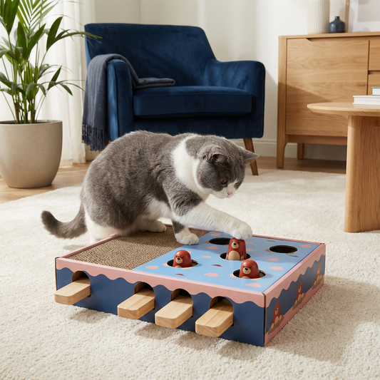 3-in-1 Play Box for Cats