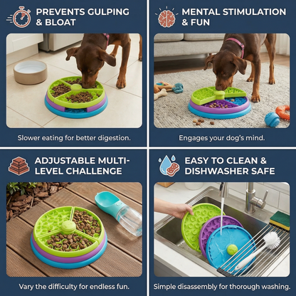 Interactive Feeding Bowl with Multiple Levels