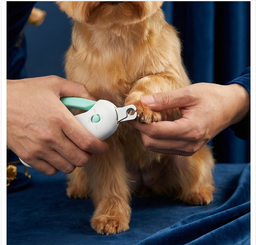 Professional Pet Nail Clipper with Integrated Light