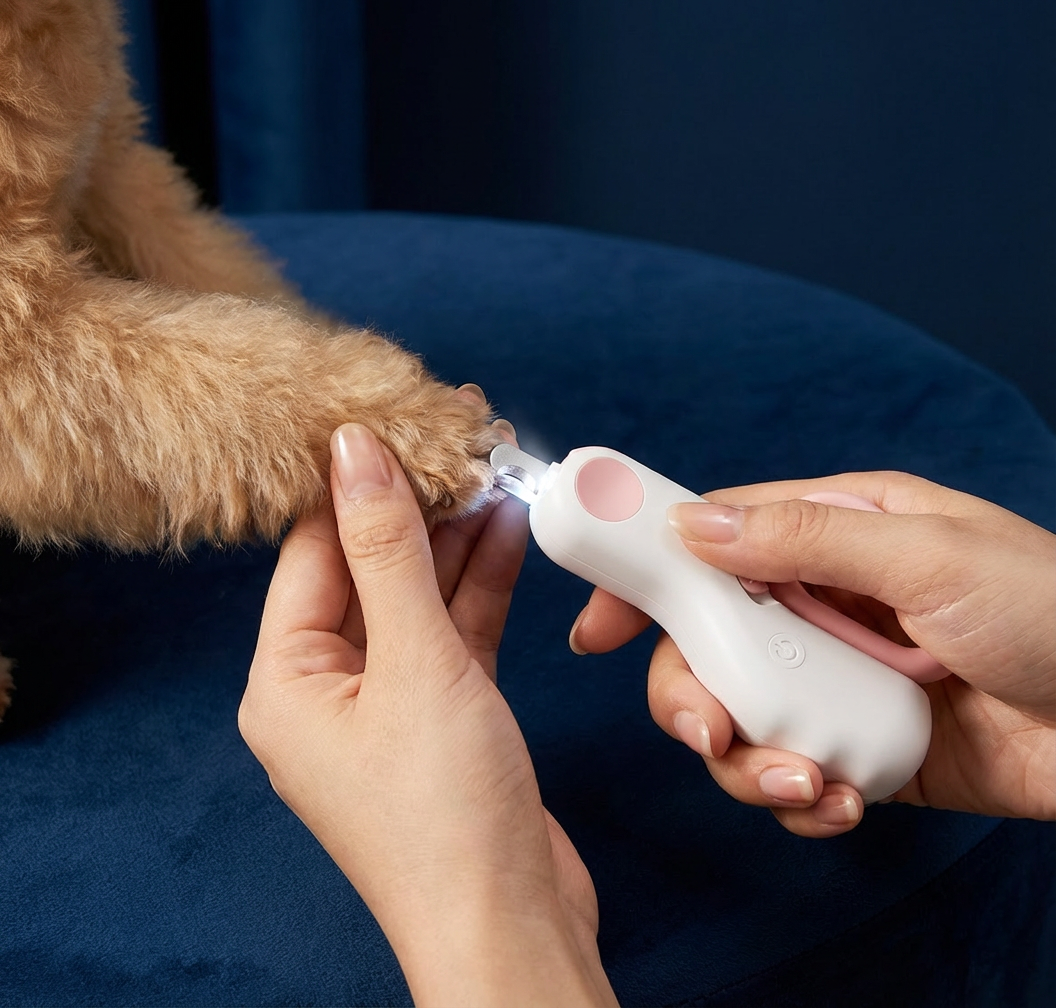 Professional Pet Nail Clipper with Integrated Light