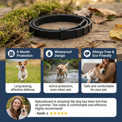 NaturaGuard – Tick and Flea Protection Collar