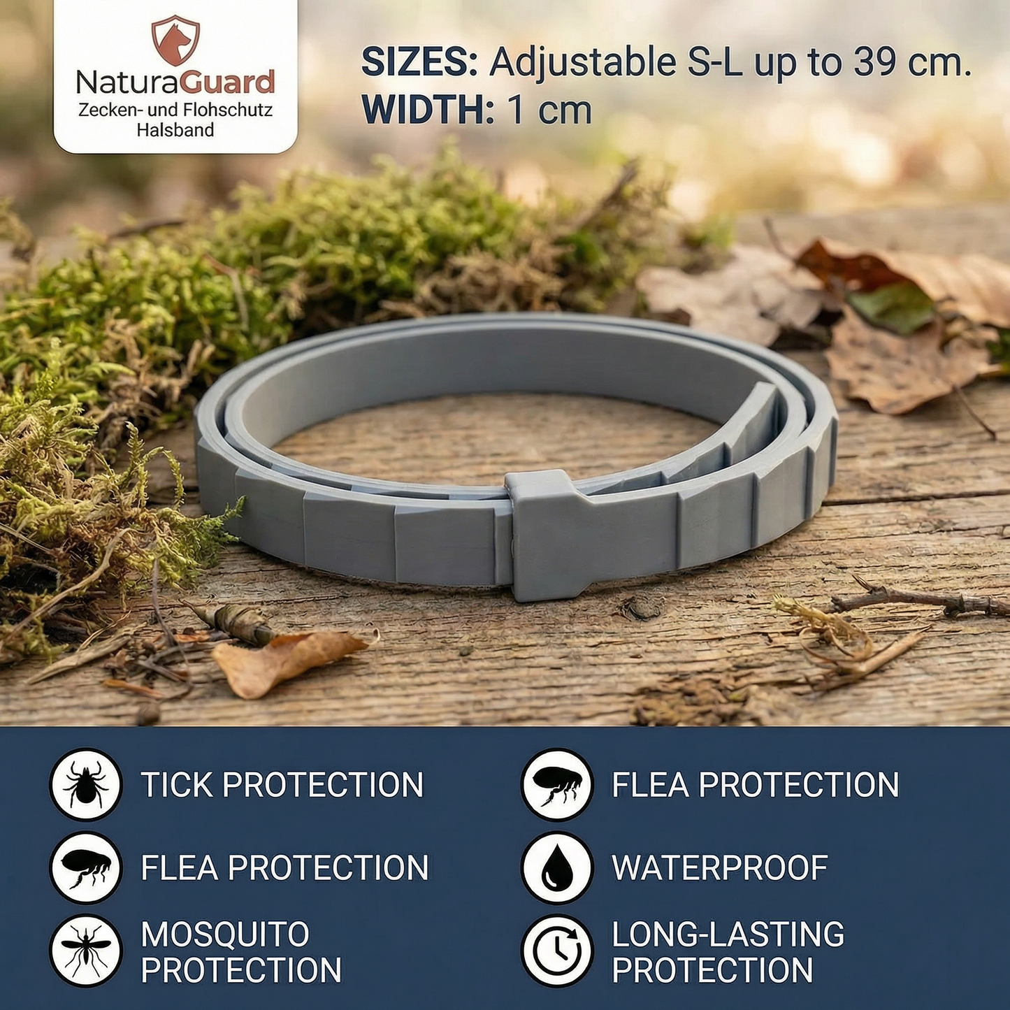 NaturaGuard – Tick and Flea Protection Collar