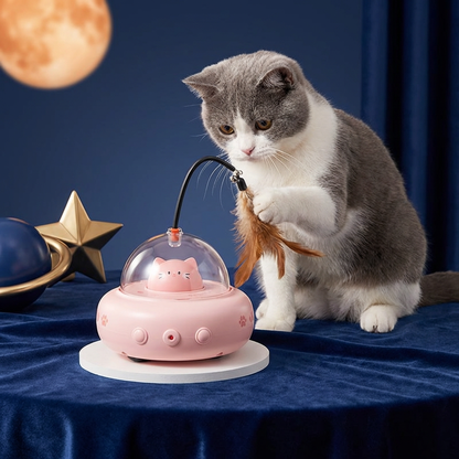 Cat UFO Laser Toy