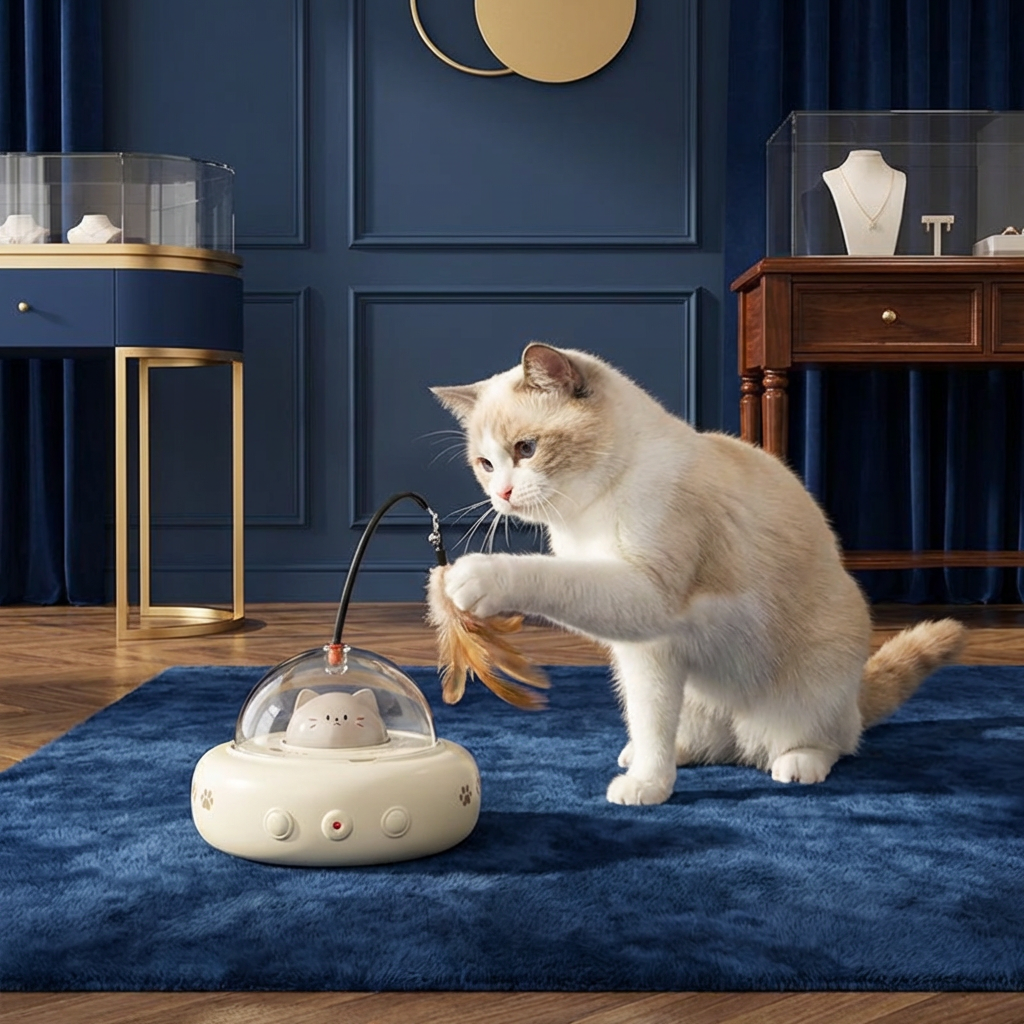 Cat UFO Laser Toy