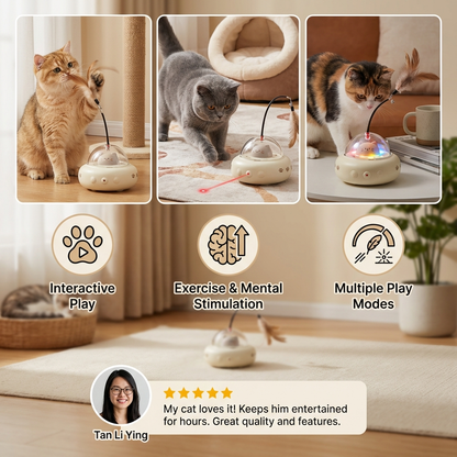 Cat UFO Laser Toy