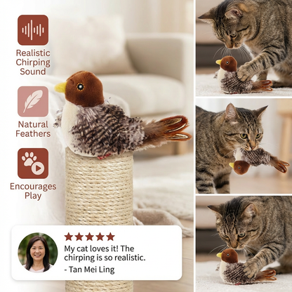 Chirping Bird Toy for Cats