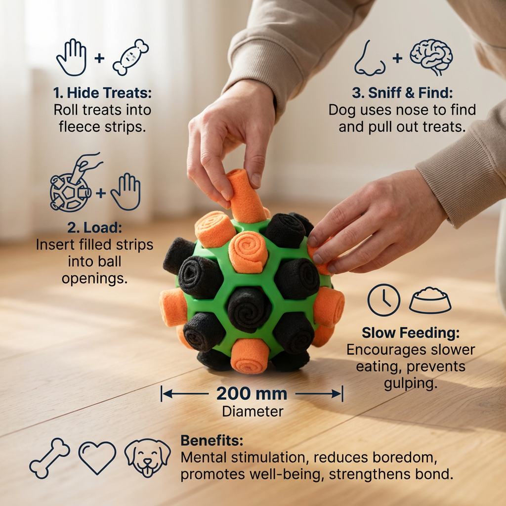 Snuffle Ball – Interactive Treat Toy