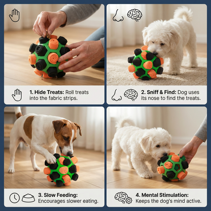 Snuffle Ball – Interactive Treat Toy