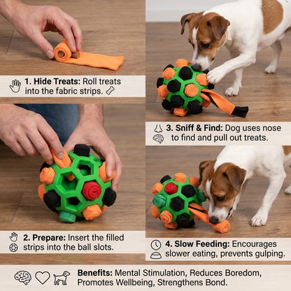 Snuffle Ball – Interactive Treat Toy