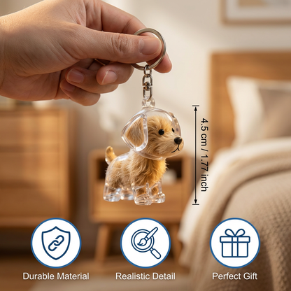 Memorial Fur Pendant in Dog Shape