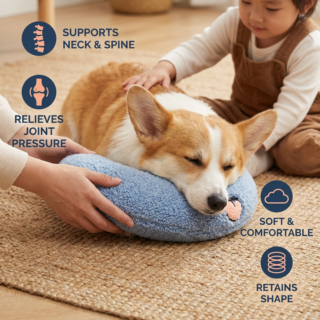 Ergonomic Dog Support Pillow for Healthy Posture