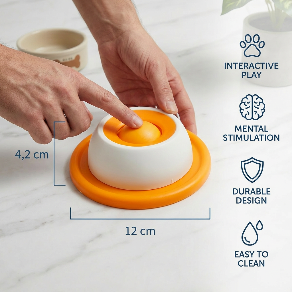 Interactive Treat Toy Plate – Slow Feeder for Dogs