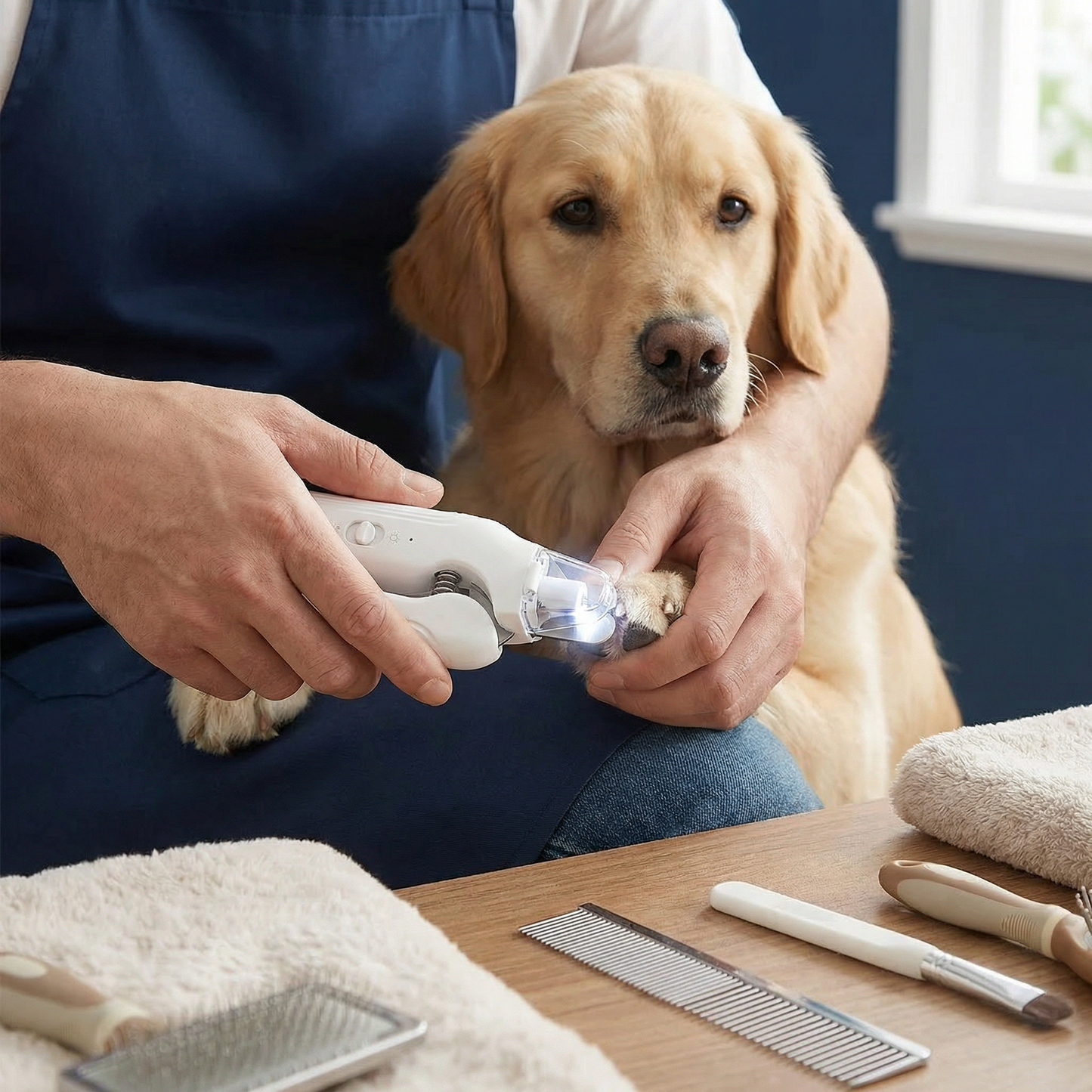 2-in-1 Silent Nail Clipper and Grinder for Dogs – Quiet, Rechargeable & Gentle