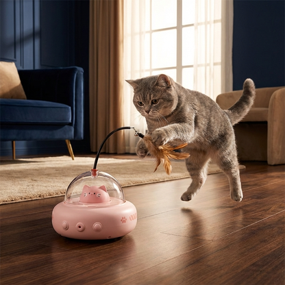 Cat UFO Laser Toy