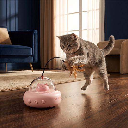 Cat UFO Laser Toy