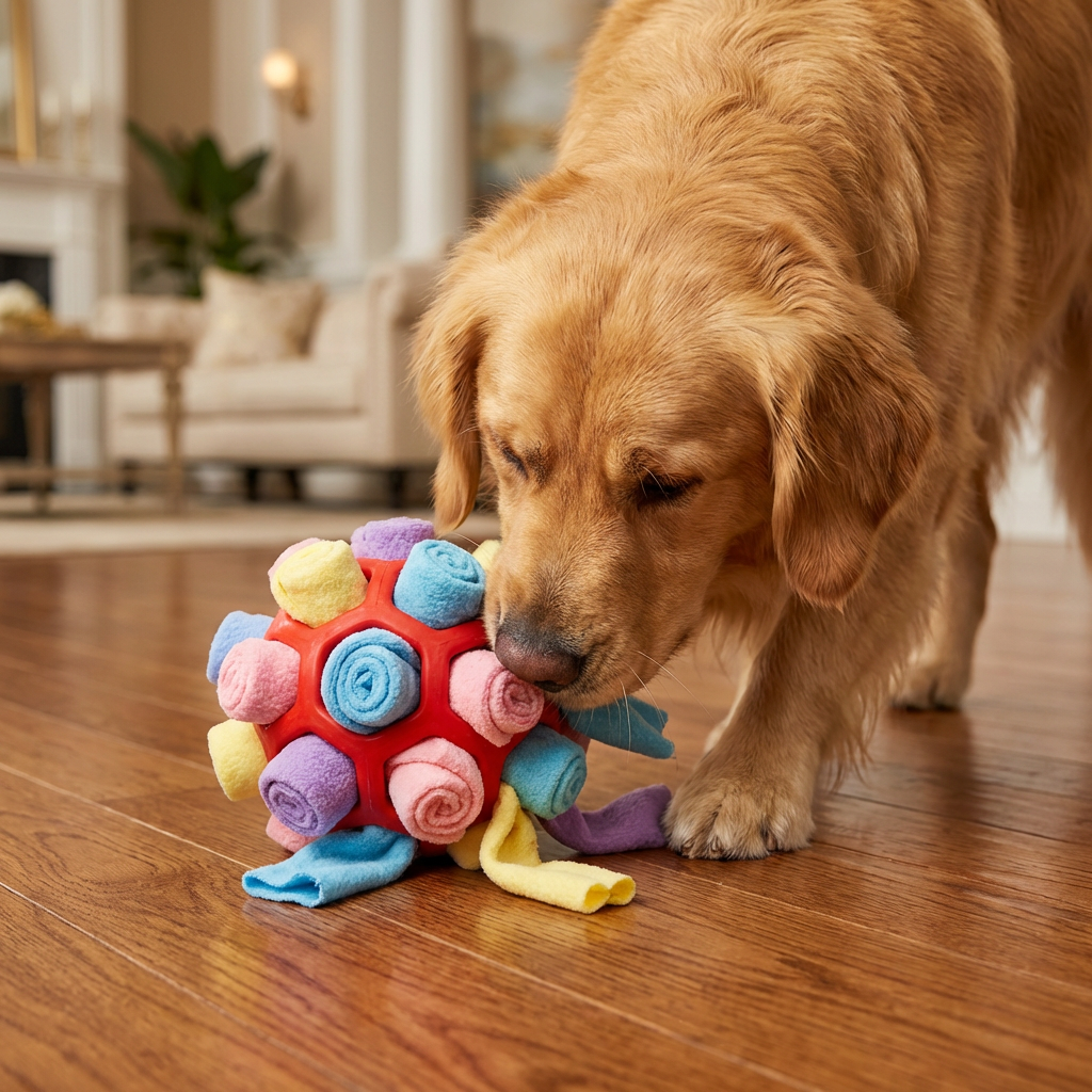 Snuffle Ball – Interactive Treat Toy