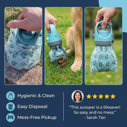 Practical Poop Grabber with Poop Bag – Portable Outdoor Set