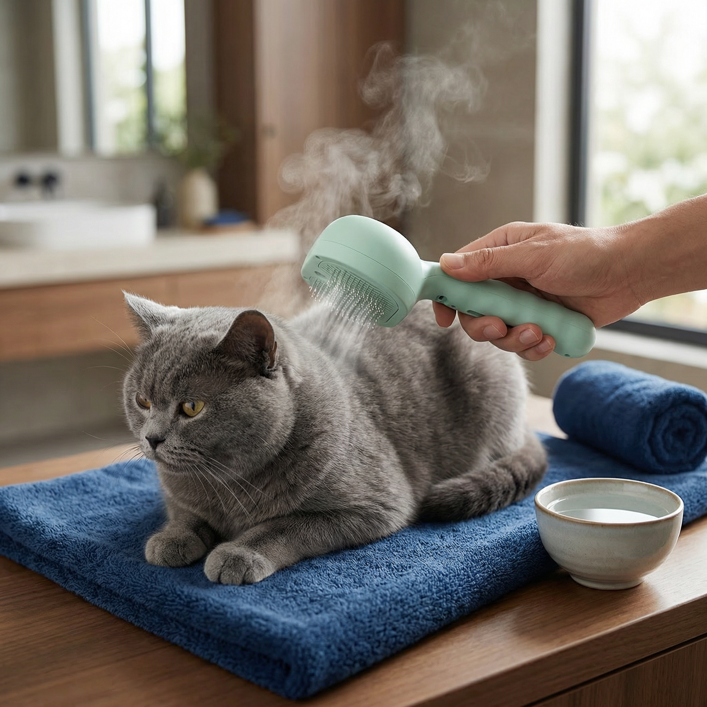 Premium Pet Brush With Steam Function
