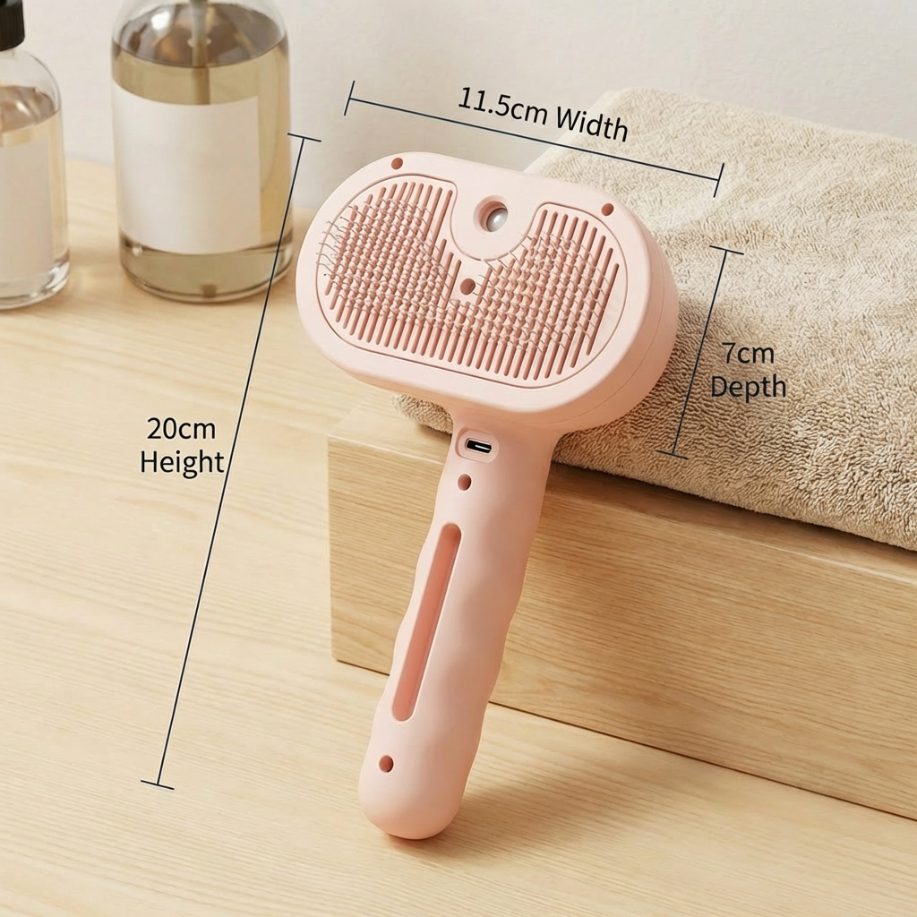 Premium Pet Brush With Steam Function