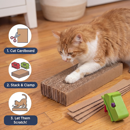 Cat Cardboard Scratching Pad Kit to Build Yourself