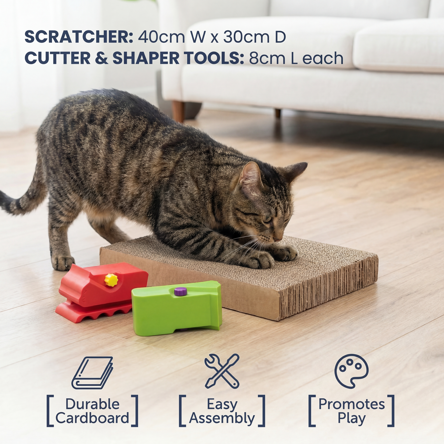 Cat Cardboard Scratching Pad Kit to Build Yourself