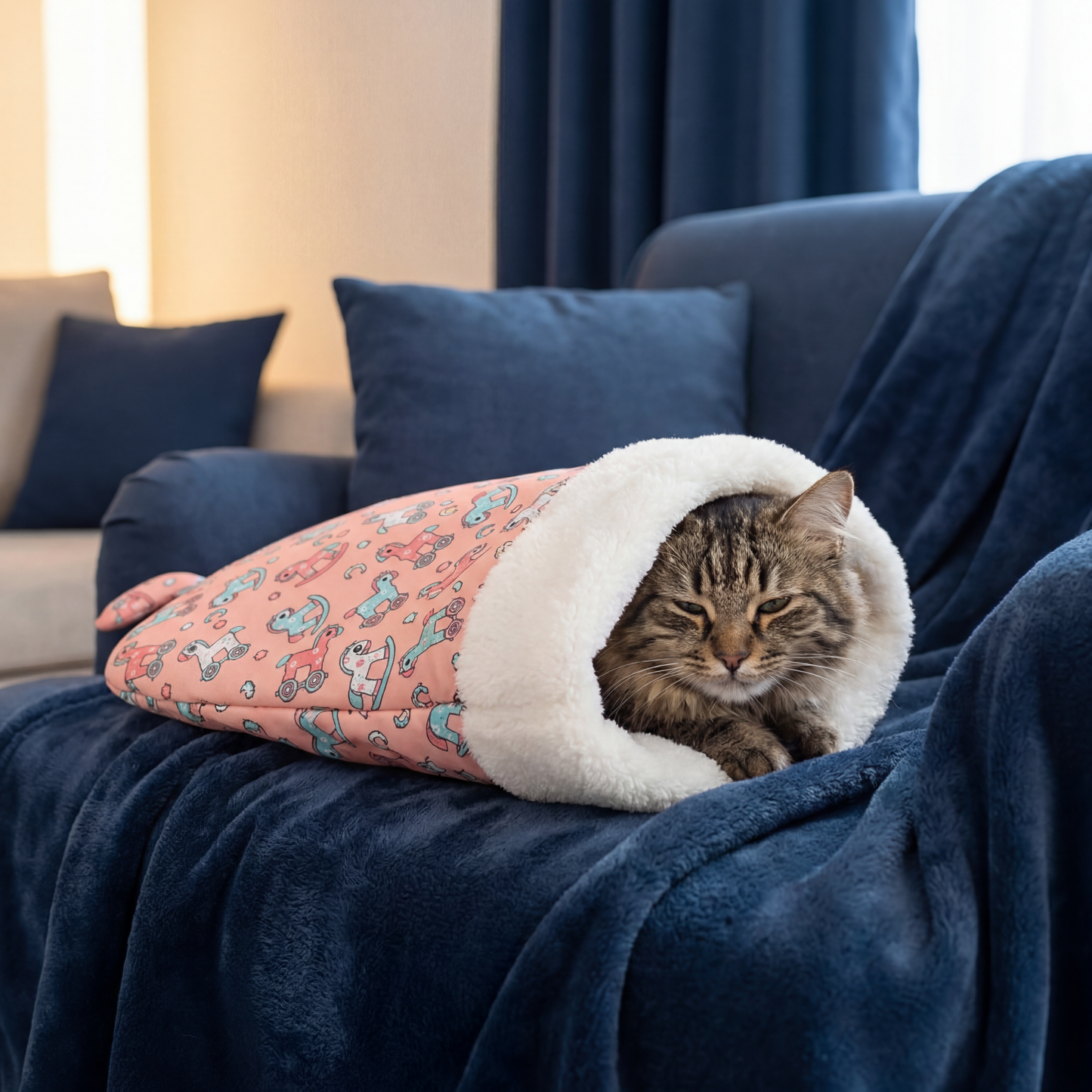 Cozy Cat Sleeping Bag Cuddle Bed